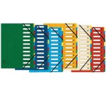 Sorteermap HARMONIKA® met uitrekbare rug en uitgesneden vensters - 12 indelingen