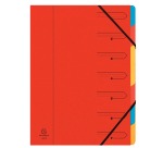 Ordnungsmappe aus Colorspan-Karton 355g/m2 mit Gummizug, 7 Fächern, für Format DIN A4