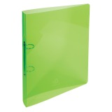 Ring binder 2 rings of 30mm Crystal Clear polypropylene - Maxi A4 size - Assorted colours