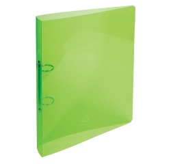 Classeur 2 anneaux 30 mm polypropylène Crystal - A4 maxi