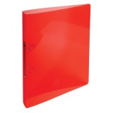 Ring binder 2 rings of 30mm Crystal Clear polypropylene - Maxi A4 size - Assorted colours