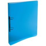Ring binder 2 rings of 30mm Crystal Clear polypropylene - Maxi A4 size - Assorted colours