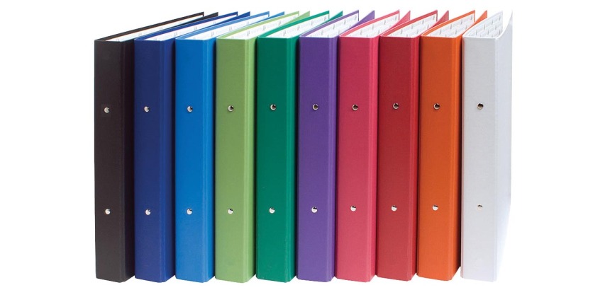 Ringbuch PP kaschiert 1,8mm, 2 Ringe 30mm, Rückenbreite 40mm, 32x26cm für DIN A4