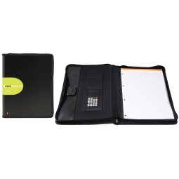 Exacompta Exactive ExaWallet Conference Folder with Calculator - Black