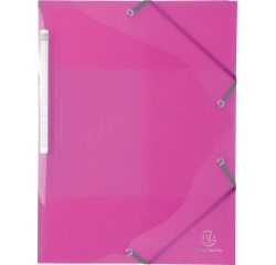 Exacompta Iderama Elasticated Folder (3-Flap) PP, A4 - Assorted colours