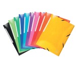 Exacompta Iderama Elasticated Folder (3-Flap) 600gsm - Assorted colours