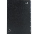 Trieur rigide Economique Ordonator 7 compartiments numériques - 24x34cm - Noir