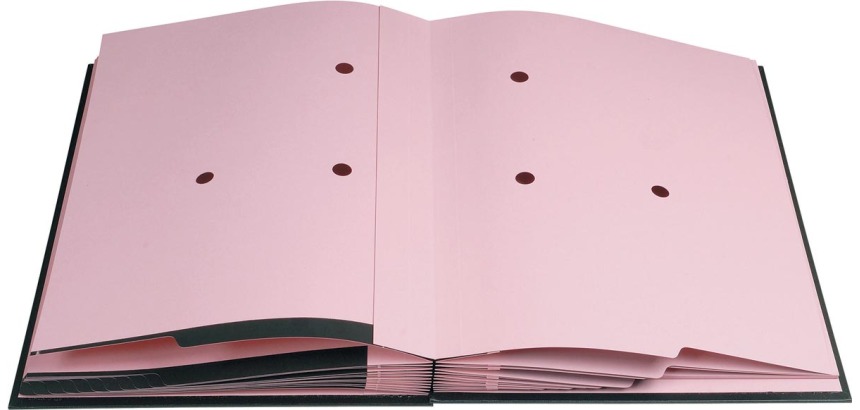 Exacompta Signature Book - Holds A4 Documents - 20 Compartments - Expandable Spine - 300gsm