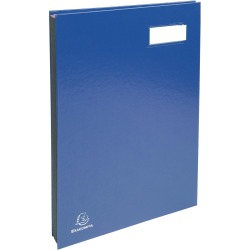 Exacompta Signature Book - Holds A4 Documents - 20 Compartments - Expandable Spine - 300gsm
