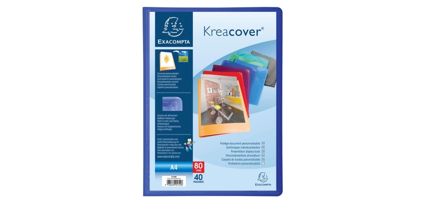 "Kreacover PP Display Book, A4" - Assorted colours