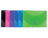 Fächermappe aus PP, 13-teilig, für DIN A4 - iderama - Farben sortiert