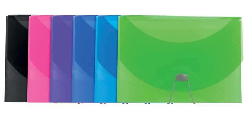 Exacompta Iderama PP Multipart Expanding Case, A4 - Assorted colours