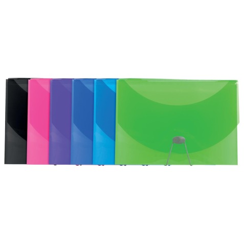 Exacompta Iderama PP Multipart Expanding Case, A4 - Assorted colours