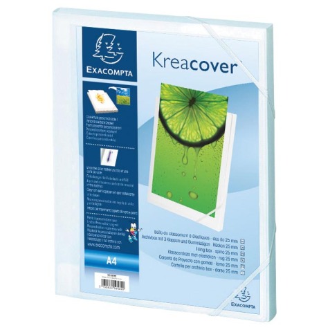 Kreacover® PP 7/10de Klasseerdoos Rug 25mm - A4 - Wit