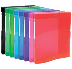 Archivbox aus PP 700µ, Rücken 25mm, 25x33cm für DIN A4 - Iderama - Farben sortiert