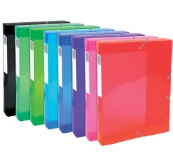 Exacompta Iderama Filing Box, A4, PP, 40mm Spine - Assorted colours