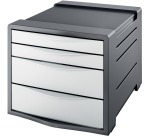 Esselt Schubladenblock Vivida 4 Schubladen, grau/schwarz