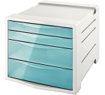 Esselte Colour'Breeze ladenblok, 4 laden, blauw