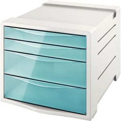 Esselte Colour'Breeze ladenblok, 4 laden, blauw