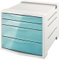 Esselte Colour'Breeze bloc à tiroirs, 4 tiroirs, bleu