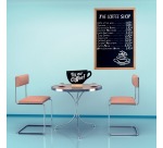 Securit krijtbord tas + voet