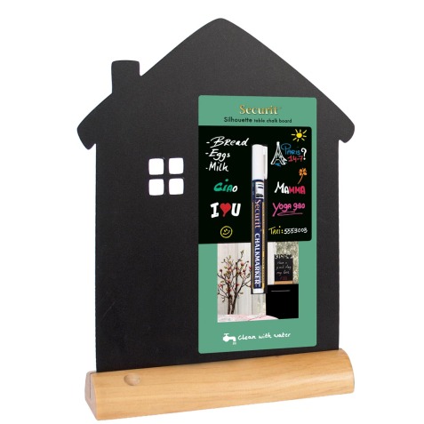 Securit ardoise maison + pied