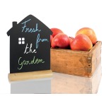 Securit ardoise maison + pied