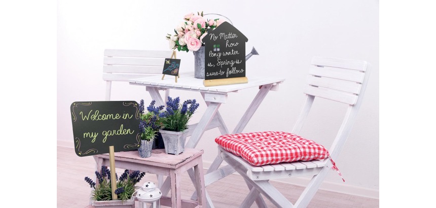 Securit Kreidetafel Haus + Fuß