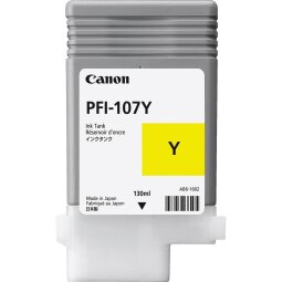 Canon cartouche d'encre PFI-107, 130 ml, OEM 6708B001, jaune