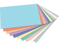Folia papier à dessin coloré pastel, paquet de 100 feuilles