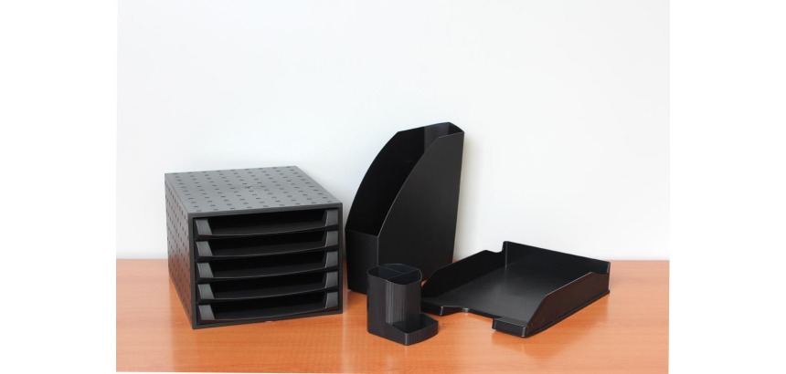 Pot à crayons mini octo Ecoblack - Noir