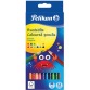 Pelikan crayon de couleur triangulair, étui de 12 pièces en couleurs assorties