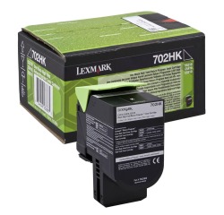 Lexmark 702HK - High Yield - black - original - toner cartridge - LCCP, LRP