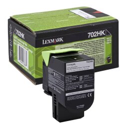 Lexmark toner noir return program 702HK, 4000 pages - OEM: 70C2HK0