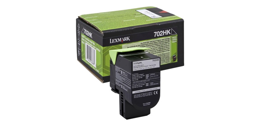 Lexmark toner zwart return program 702HK, 4000 pagina's - OEM: 70C2HK0