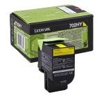 Lexmark 702HY - yellow - original - toner cartridge - LCCP, LRP