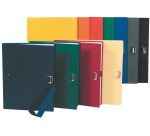 Dokumentenmappe aus kaschiertem Karton 2,7mm, dehnbarer Faltenrücken, 24x32cm für DIN A4