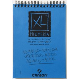 Canson album XL Mix Media 300 g/m² ft A4, 25 + 5 vel gratis