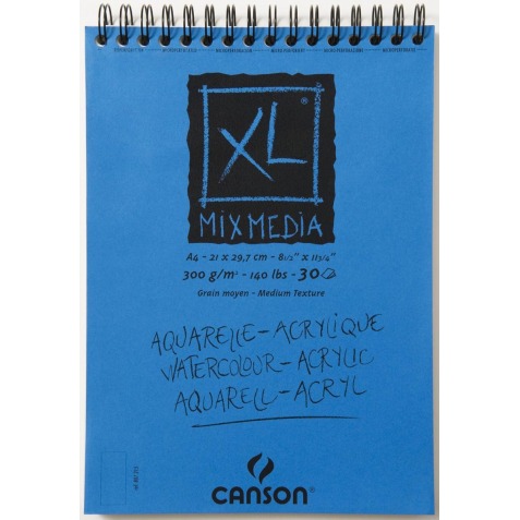 Canson album XL Mix Media 300 g/m² ft A4, 25 + 5 feuilles gratuit