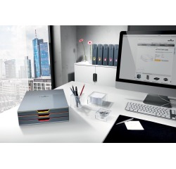 Zeitschriftenständer Durable Varicolor® 7,3 cm Rücken grau