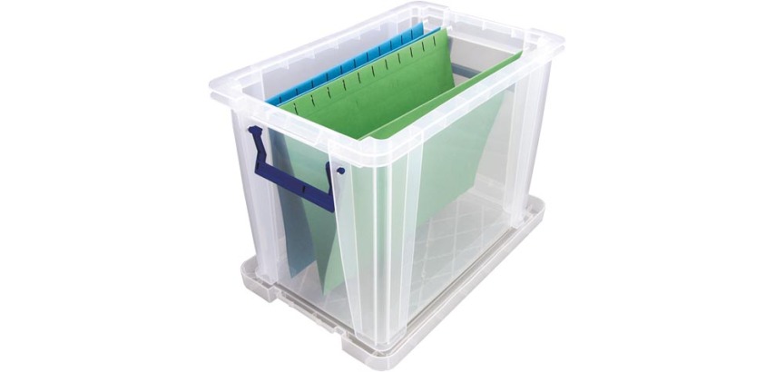 Bankers Box Aufbewahrungsbox ProStore 18,5 Liter, transparent