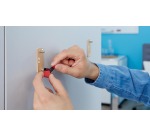 Tesa vis adhésive pour des surfaces rugueuses et solides, supporte 10 kg, blister de 2 pièces