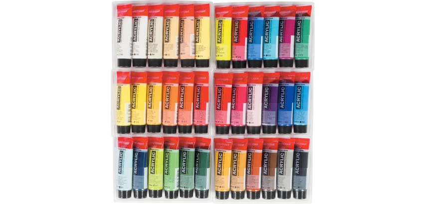 Amsterdam peinture acylique tube de 20 ml, boîte de 36 pièces