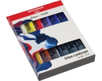 Amsterdam acrylverf tube van 20 ml, etui van 12 stuks, stedelijk landschap