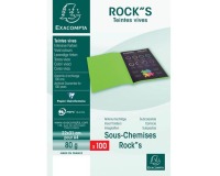 Exacompta dossiermap Rock's 80, ft 22 x 31 cm, pak van 100 stuks, zwart