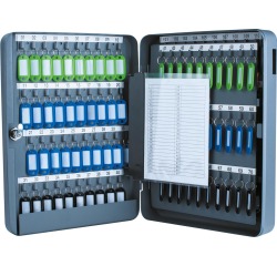 Armoire à clés, pour 140 porte-clés, ft 8 x 28 x 37 cm, gris foncé