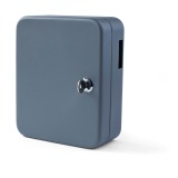 Armoire à clés en acier, fermeture à clé, gris foncé