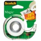 Scotch ruban adhésif Magic  Tape ft 19 mm x 25 m, blister met dispenser en 1 rolletje, 20% gratis