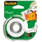 Scotch ruban adhésif Magic  Tape ft 19 mm x 25 m, blister met dispenser en 1 rolletje, 20% gratis