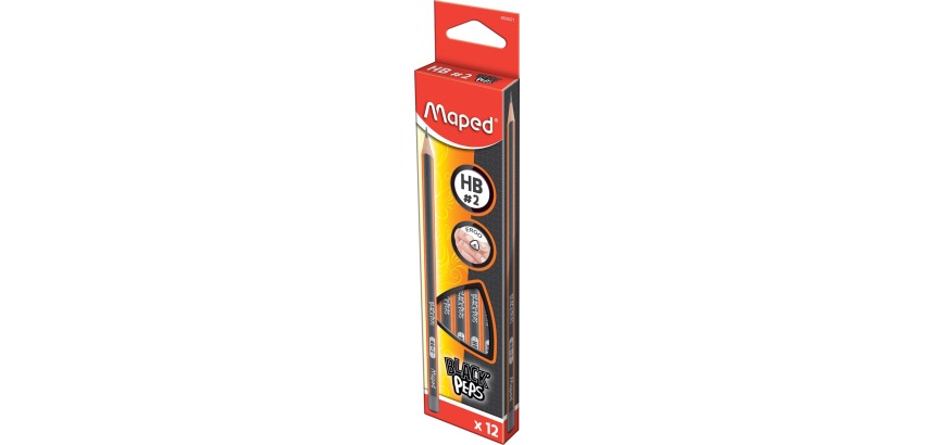 Crayons graphite black'peps hb